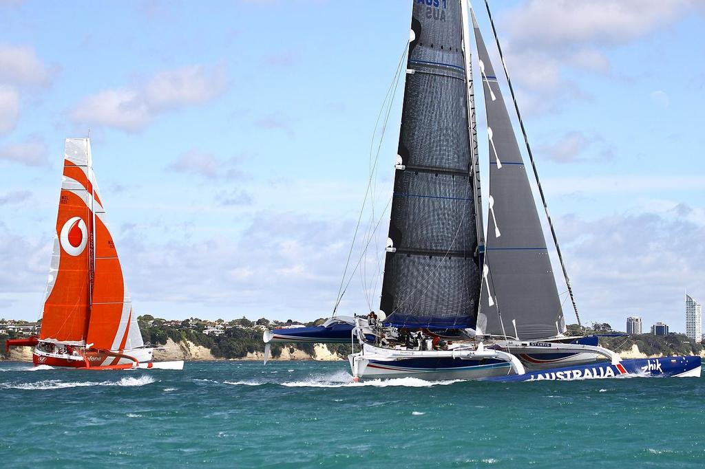 Start of Coastal Classic 2013, Waitemata Harbour, October 25, 2013 © Richard Gladwell www.photosport.co.nz